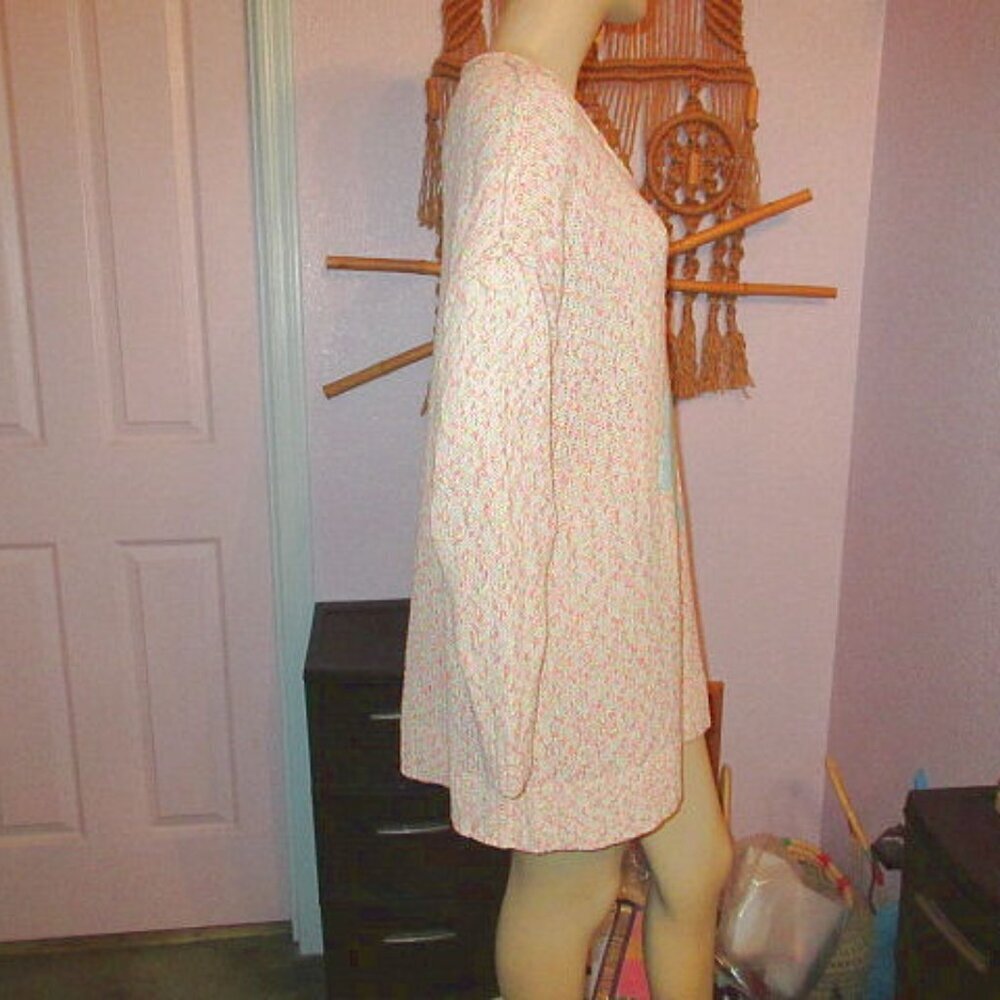 Torrid Speckled Knit Flamingo Sweater Size 2X Relaxed Pullover Beachy Coastal - Picture 7 of 12